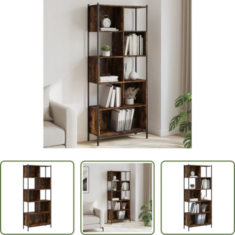 Bücherregal Räuchereiche - Bücherregal Räuchereiche 72x28x172 cm Holzwerkstoff (1/5)