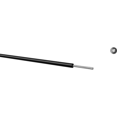 Fil de câblage LiYv Kabeltronik 060101409 1 x 0.14 mm² noir 100 m Y52356