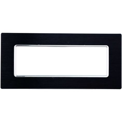 Aluminiumplatte 6 Plätze schwarz Farbe Solar Serie kompatibel Matix