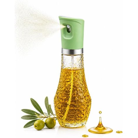 1 - Pulvérisateur Huile - Bouteille Verre - Diffusion Fine Pour Air Fryer Et BBQ - Cuisine Saine - Transparent - 260ml (1/5)
