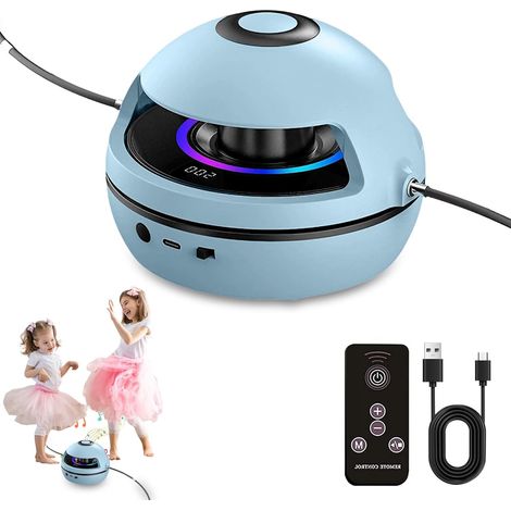 Springseilmaschine, Springseil, Kinderspringseil mit Fernbedienung und 10 Geschwindigkeitsstufen, Kindergymnastikgerät mit LCD-Bildschirm für Kinder und Erwachsene (1/5)