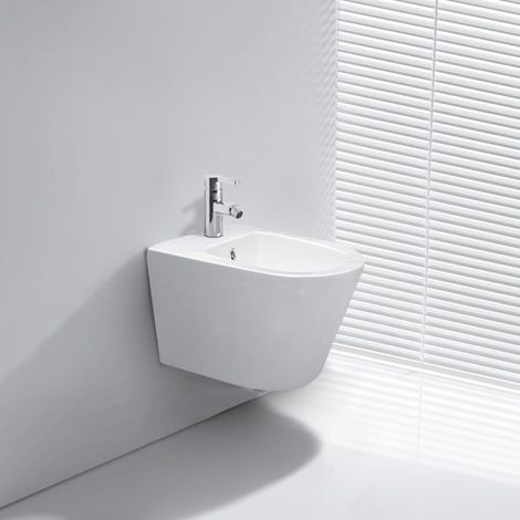 Bidet sospeso YJ-1385 49x36.5x32 cm. bianco lucido