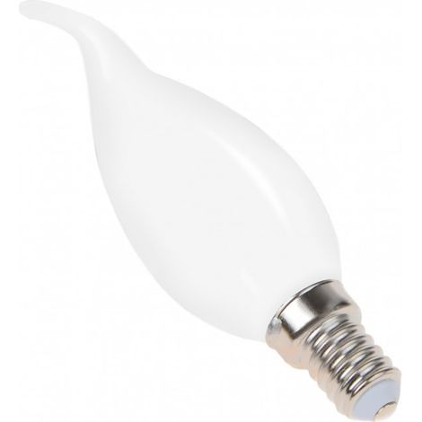Ampoule LED flamme opaque E14 2,5W – Équivalent 25W halogène – Lumière 360° – Pour lampes de chevet et abat-jours – Ecolife Lighting