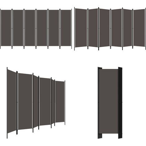 6-tlg. Raumteiler Anthrazit 300x180 cm - Raumteiler - Zimmerabtrennung - Sichtschutz - Dekorationsartikel - Anthrazit - Home & Living (1/5)