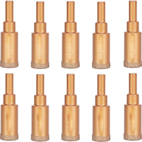 10Pcs lot de forets diamantés pour carrelage, ouvre-trou pour percer marbre et verre, 18mm (1/5)