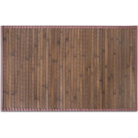 Tapis en bambou Tibet Enroulable Marron 90 x 120 cm
