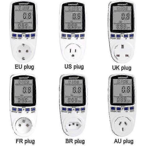 Compteur d'électricité, compteur d'énergie / UE/AU, contact, analyseur de consommation d'énergie (watts/kWh) Utta-AquaForge (1/5)