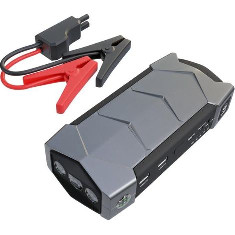 Extralink Amplificador de batería para coche Jump Max7 Jump Starter, batería externa de 10 000 mAh, 3 LED, linterna, brújula y m (1/5)
