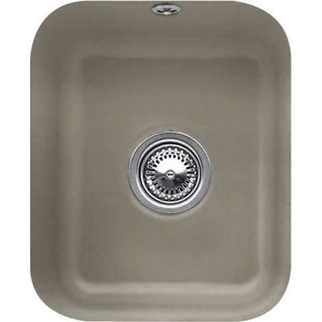 VILLEROY ET BOCH Cisterna 45 Timber CeramicPlus fregadero de 1 seno con vaciador manual