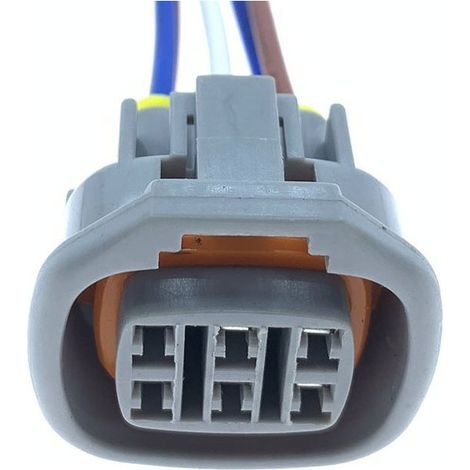 Connecteur de vanne de régulation d'air de ralenti de pédale d'accélérateur Toyota 6P 6189-0029 Mâle/Femelle DJ70610-2.3-11/21 -- Connecteur simple