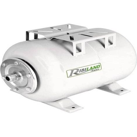 Cuve Horizontale 24L 1 po - Réservoir pour Surpresseur - Idéale pour Stockage de Eau - D-Work