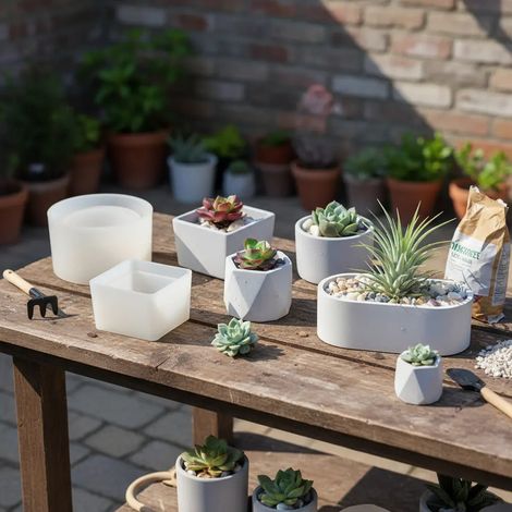 Jardinière suspendue en forme de panier à double chaîne (1/5)