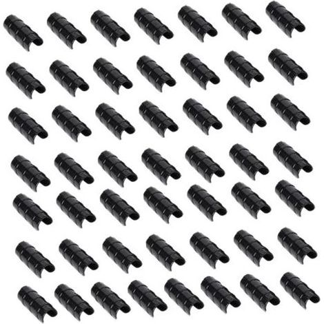 F Fityle 50 Pinces à Film de Serre, Clips à Film de Serre Fixation pour Tubes Ronds, Accessoires de Jardin pour Serres, Abris et Bâches Extérieures, Diamètre 19 mm (1/5)