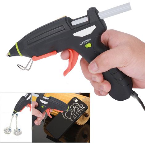 [Mini Pistolet à Colle Hot Melt] Colle Hot Melt Sans Fil Rechargeable USB avec 5 Bâtons pour DIY Artisanat (1/5)