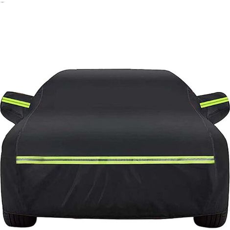 Housse de voiture imperméable, housse de voiture extérieure en coton avec fermeture éclair pour hayon, anti-UV, respirante, résistante à la poussière, à la pluie, aux rayures, à la neige, au soleil, e (1/5)