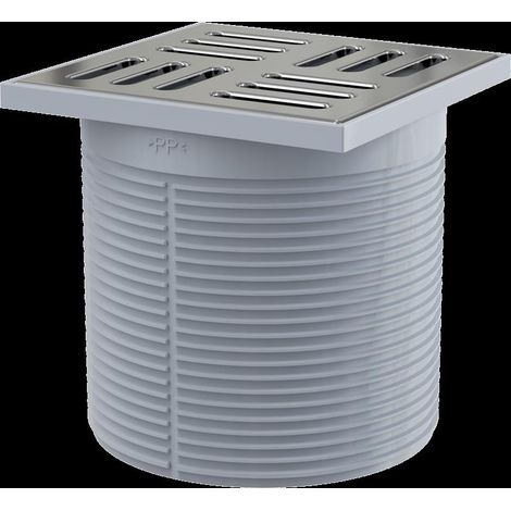 Alcadrain Bodenablauf Aufsatz, Design Rost 105×105 mm (1/2)