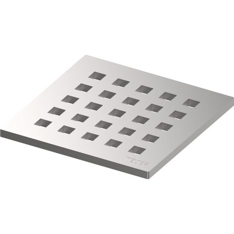 TECEdrainpoint S Designrost Quadratum, Edelstahl, 100 × 100 mm, (1/4)
