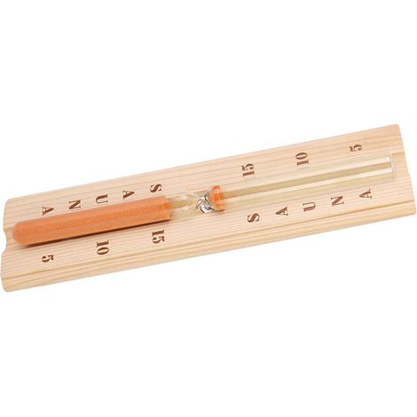 [Reloj de arena para sauna] [Reloj de arena de madera] Reloj de arena con marco de madera para spa y baño, 30 cm, reloj de arena resistente al calor para cocina y gimnasio (1/5)