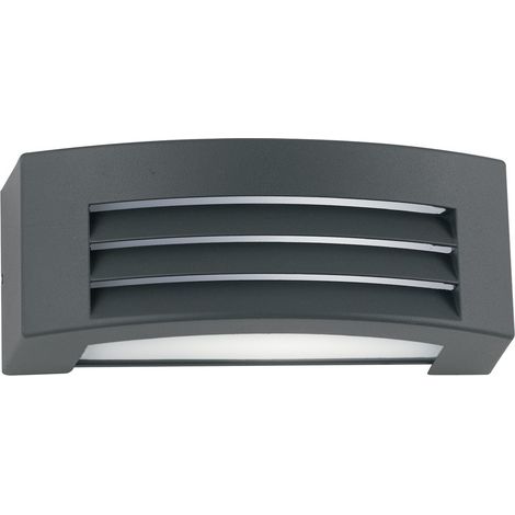 APPLIQUE DA ESTERNO BIEMISSIONE DENVER ANTRACITE 1XE27 IP54 29X11 3X12 9CM INTEC