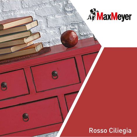 MaxMeyer Smalto Brillante all'acqua Poliuretanico Rosso Ciliegia 0,125 l (1/2)