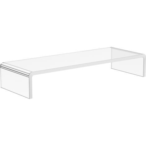 Supporto monitor ergonomico in acrilico trasparente 53 x 19 x 9 cm (1/5)