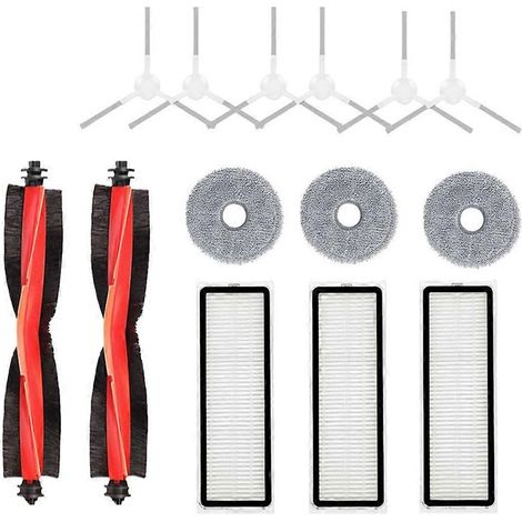 Accessoires pour aspirateur robot Xiaomi S20+ / S10 Plus / S10+ / B108GL / B105 / B108CN B113CN : filtre, brosse principale latérale et serpillière. (1/5)