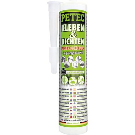 Petec Kleben & Dichten Montagekleber in Transparent 290 ml (1/4)
