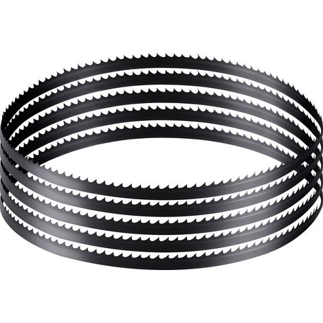 VEVOR Hoja de Sierra de Cinta 6 TPI, Dientes Afilados Endurecidos 15 HRC, Acero al Carbono de Alta Resistencia, Repuesto para las Principales Marcas de Sierras de Cinta, 1511 x 6,5 x 0,35 mm