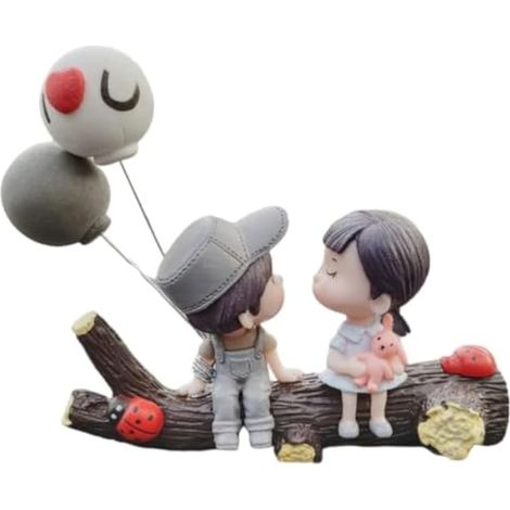 Ornement auto pour garçon et fille, décoration intérieure voiture, accessoires déco pour intérieur (TreeCouple(gris) + Love Globe) (1/4)