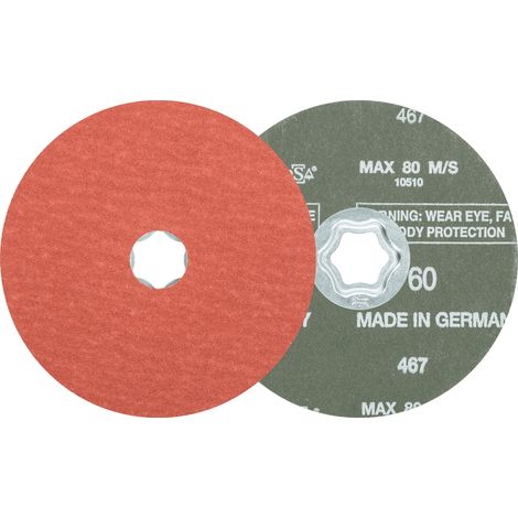 PFERD TOOLS COMBICLICK Korund Fiberscheibe Ø 125 mm A-COOL60 für Edelstahl 25 Stk
