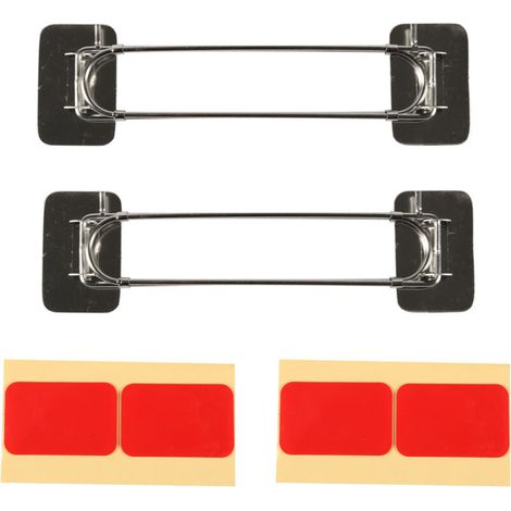 Étagère d'angle réglable indispensable pour cabine de douche, en acier inoxydable pour caravanes – lot de 2 – accessoire essentiel pour camping-cars (1/4)