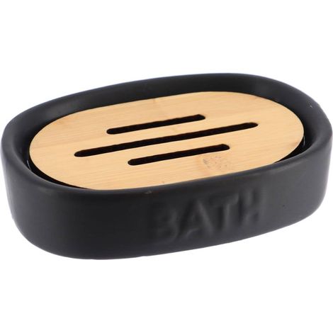 Seifenhalter dolomite bath - schwarz bambus - Tendance