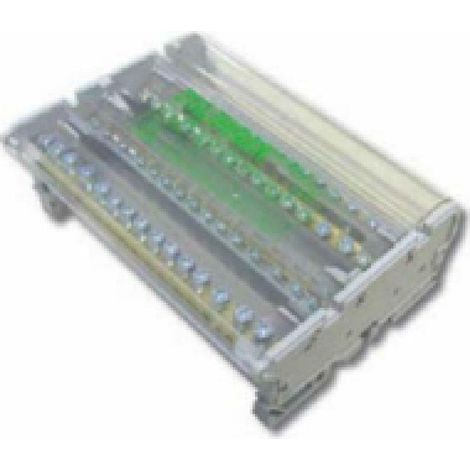Italweber morsettiera 2p 7 fori  100a 1022100