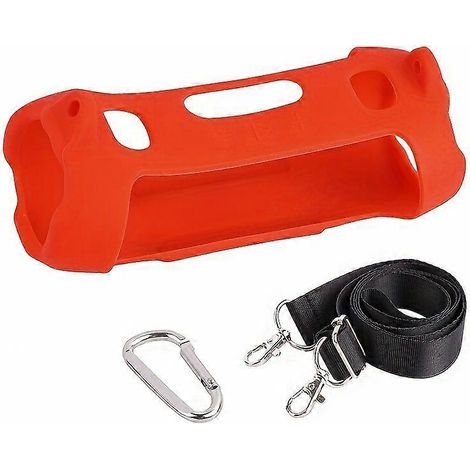 Étui de protection en silicone pour enceinte Bluetooth portable avec bandoulière, style sac à dos de voyage (1/5)