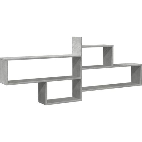 Maison Exclusive - Wandregal Betongrau 167,5x18x68 cm Holzwerksto