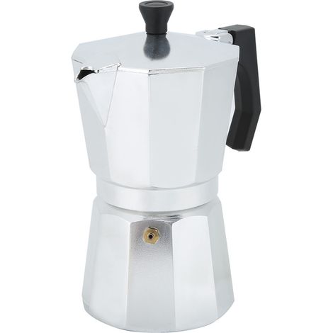 6-Tassen-Aluminium-Mokakanne, achteckige Kaffeekanne für Zuhause, Espressomaschine (1/5)