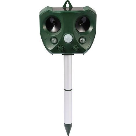 Solar-powered rodent repellent, bird repellent, outdoor animal repellent, ultrasonic animal repellent 15514595mm (1/5)