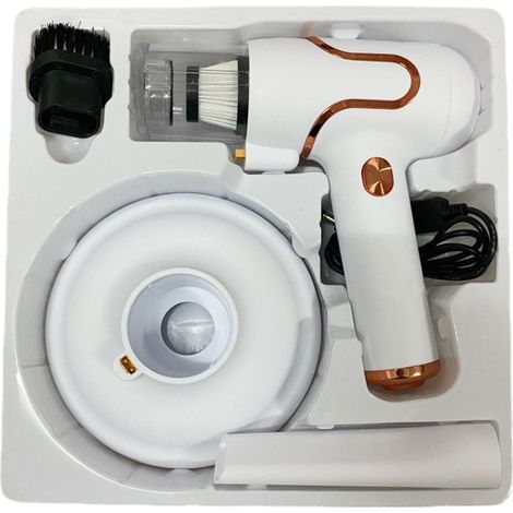 Vacuum Mite Cleaner Portable Cordless Lightweight Handheld Vacuum Dust Mite Cleaner for Home Mattress Car White
