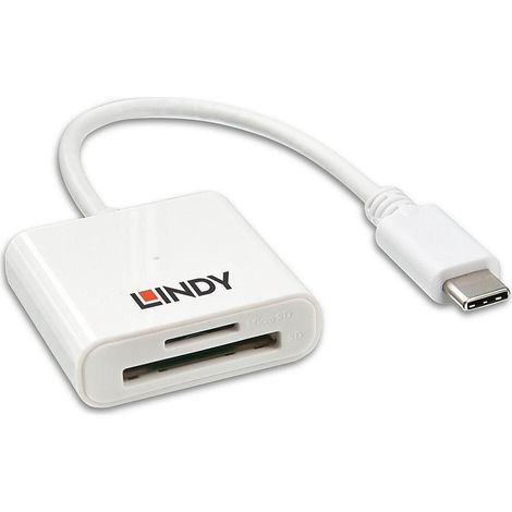 Lecteur de carte SD Lindy USB 3.2 Type-C CM-HL01512-50B, 43185