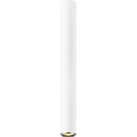 Zumaline LOYA Großes Aufbau-Downlight, Mattweiß, French Gold, 1x GU10