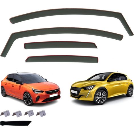Комплект от 4бр. ветробрани за Opel Corsa F / Peugeot 208 5 врати след 2019