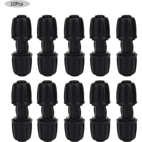 10 Pices Connecteur D\'eau Droit Raccord D\'irrigation Goutte Goutte de Jardin pour quipement D\'arrosage de Tuyau PE 16mm