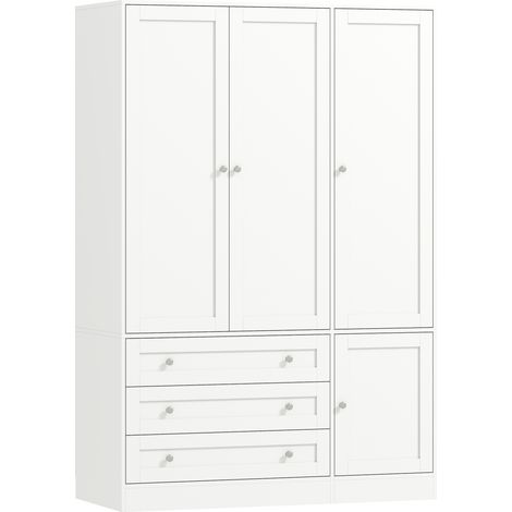 Armoire Chambre Penderie Blanc 120 x 50 x 176,5 cm (1/5)