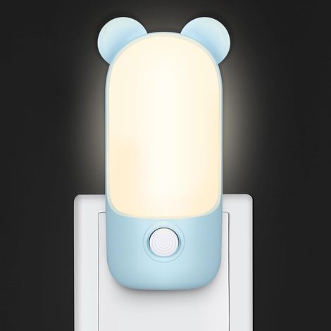 ZOLGINAH Luz Nocturna Enchufe Eléctrico, Luz Nocturna Infantil con 2 Modos, Lámpara Nocturna LED Lactancia Materna para Decoración Dormitorio, Luz Nocturna Pared Bebé para Escaleras/Pasillo/Cocina (1/5)