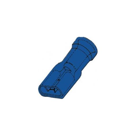 CLIP FEMELLE ISOLE 6.4mm BLEU FBMI RI1376