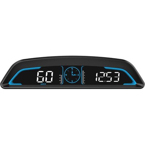 Compteur de vitesse GPS numérique à affichage HUD de voiture universel avec réglage automatique de la luminosité de l'alarme de vitesse pour véhicule (1/5)