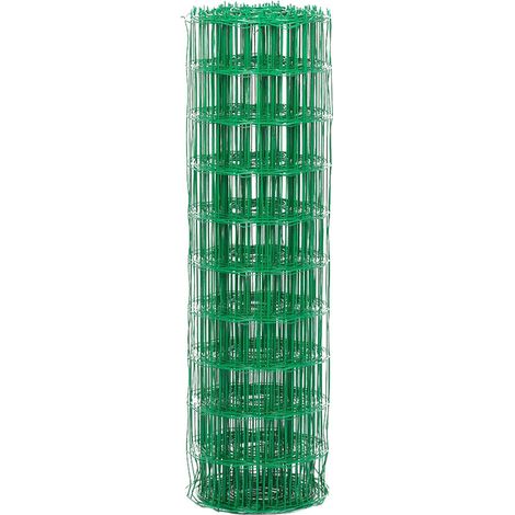 Yousteel – Rouleau de grillage soudé vert 6005 1200mm x 20m – Acier galvanisé plastifié – Maille 100 x 75mm pour poteaux universels