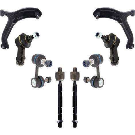 KIT BRACCIO OSCILLANTE 8 PEZZI COMPATIBILE CON HYUNDAI ACCENT II (LC) 01.2000 - 11.2005 / Kit Sospensione Completo OE/OEM / Bracci Oscillanti + Testine Sterzo / Sostituzione Diretta OEM