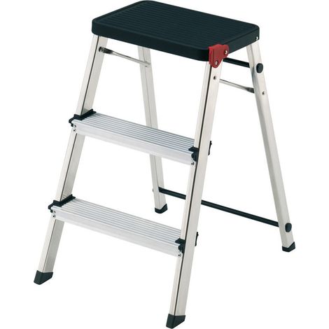 Tabouret 3 marches Rolser en aluminium noir MT3001