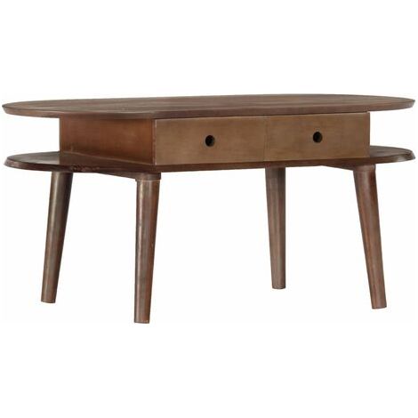 Couchtisch 100x50x46 cm Massivholz Akazie vidaXL (1/5)